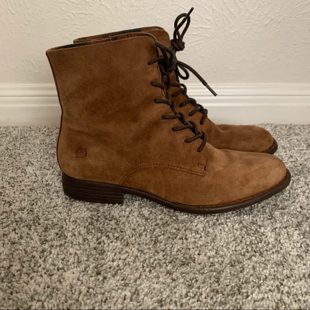 Born Brown Combat Boots